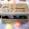 Erinnerungskiste Baby, aus Holz, Erinnerungsbox, personalisierbar mit Name und Datum, individuelle Holzkiste mit Deckel, Wild & Free Elefant Bild 1