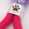 Schlüsselanhänger aus Segelseil I love my dog pink/mix - in Geschenkverpackung Bild 2