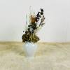 Trockenblumenstrauß in weißer Vase natur, Trockenblumen, getrocknete Natur Pflanzen, Boho Strauß Bild 2