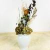 Trockenblumenstrauß in weißer Vase natur, Trockenblumen, getrocknete Natur Pflanzen, Boho Strauß Bild 3