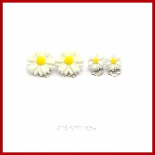Super süße weiße und gelbe Gänseblümchen-Blumenkette Retro