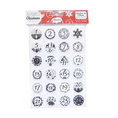 STAMPO Adventskalender klassisch 24-teilig Stempelset