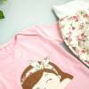 Handmade Mädchen-Kleidungsset 3-teilig, Strickjacke, Hose und Langarm-Shirt mit Stickdatei, Blumen, Floral, Jacke, Shirt Bild 5
