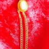 Vintage Brosche Perle mit Kette aus den 70er Jahren Bild 2