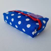 Taschentüchertasche "TaTüTa blau-weiße Dots" aus Baumwollstoff genäht, von he-ART by helen hesse Bild 7