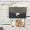 Geldbörse Geldbeutel Geldtasche - Kork Marokanische Fliese Steckverschluss Bild 3