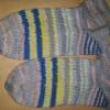 Socken handgestrickt in Größe 36/37 Streifen Socke Pastell 36 37 Bild 6