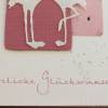 Glückwunschkarte zur Hochzeit, Hochzeitskarte mit Flamingo-Motiv und Feder Bild 2