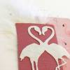 Glückwunschkarte zur Hochzeit, Hochzeitskarte mit Flamingo-Motiv und Feder Bild 3