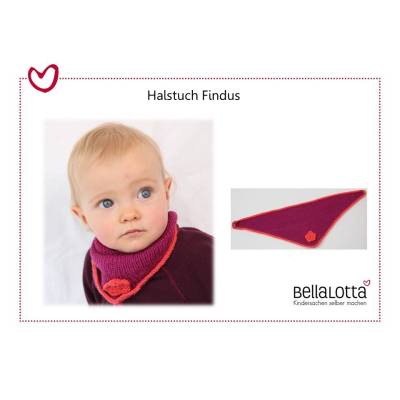 Strickanleitung für das süße Halstuch "Findus", für Babys und Kleinkinder von 0-3 Jahre - ideal für Anfänger gee