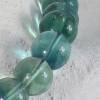 Sehr schöne grüne Fluorit-Kette mit Silberschloß, genoppt, Bild 4