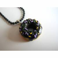 Schoko Donut mit Streusel  Halskette  kawaii sweet Bild 1