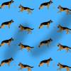 Stoff Hundemotiv "Deutscher Schäferhund", Baumwoll-Jersey, 50x100cm, viele Farben Bild 6