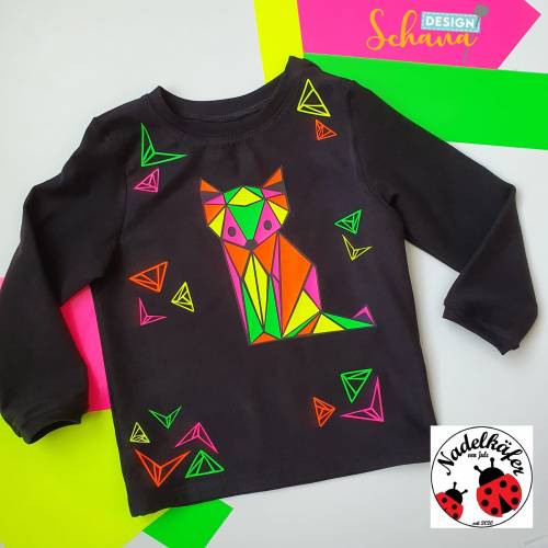 Fuchs Plotterdatei geometrisch Bügelbild Wandtattoo svg dxf png - Aktion kostenloses Schnittmuster für Alltagsmaske