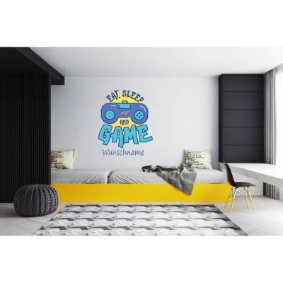 Tolles Gamer Wandtattoo für das Kinderzimmer,Spielzimmer,konturgeschnitten in 6 Größen ab 20 cm x 20 cm