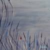 Acrylbild auf Leinwand in harmonischen Blautönen als stimmungsvolles Landschaftbild,  Wohnraumdekoration, Kunst Bild 6