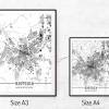 Stadtplan BAYREUTH - Just a Map I Digitaldruck Stadtkarte citymap City Poster Kunstdruck Stadt Karte Bild 5