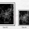 Stadtplan BAYREUTH - Just a black Map I Digitaldruck Stadtkarte citymap City Poster Kunstdruck Stadt Karte Bild 5