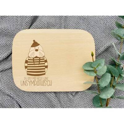Seebär Brett Maritim Norden Ostsee Küste Frühstücksbrett Schneidebrett Geschenk Geburtstag  Weihnachten Vesperbrett Brot