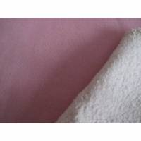 Wintersweat Baumwoll - Sweat  uni einfarbig rosa  Oeko-Tex Standard 100 ( 1m/13,-€) Bild 1