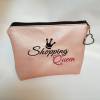 Kosmetiktasche Shopping Queen  Schminktasche Utensilientasche Kleinigkeiten Tasche mit Anhänger rosa Bild 2