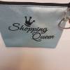 Kosmetiktasche Shopping Queen  Schminktasche Utensilientasche Kleinigkeiten Tasche mit Anhänger türkis Bild 2