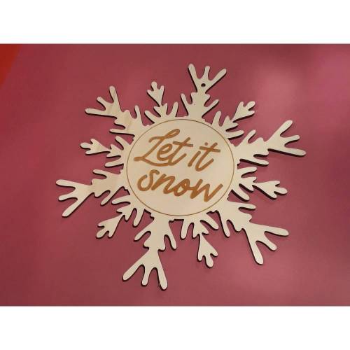 Deko Anhänger "Schneestern"