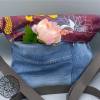Eine Arletta Bag aus Jeans und wasserabweisendem Stoff,  Schnittmuster von Blau Bunt – Lexa Lou alias Lucinda Patko Bild 4