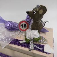 Geldgeschenk Geldbox zum 18. Geburtstag - endlich 18 - Geschenkidee für die Mäuse Bild 3