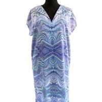 ART-DÉCO Kleid Tunika mit Gürtel marmoriert Bild 4
