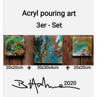 Acryl pouring art 3er Serie Bild 1