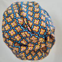 Beanie-Loop - gleichzeitig Mütze und Loop - für Damen, genäht aus Jersey in gelb-türkis, von he-ART by helen hesse Bild 5