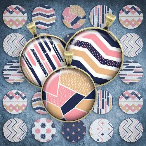 290 - Cabochon Vorlagen, 25mm 18mm 14mm 12mm, rund, Cabochon Motive, Bottle Cap images abstrakt modern pastell