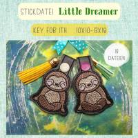 Digitale Stickserie "Key Fob Little Dreamer ITH" für den 10x10-13x18cm (4x4-5x7") Stickrahmen Bild 1