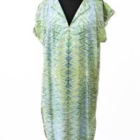 ART-DÉCO Kleid, Tunika mit Gürtel, marmoriert Bild 1