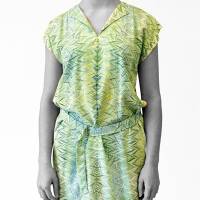 ART-DÉCO Kleid, Tunika mit Gürtel, marmoriert Bild 3