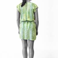 ART-DÉCO Kleid, Tunika mit Gürtel, marmoriert Bild 4