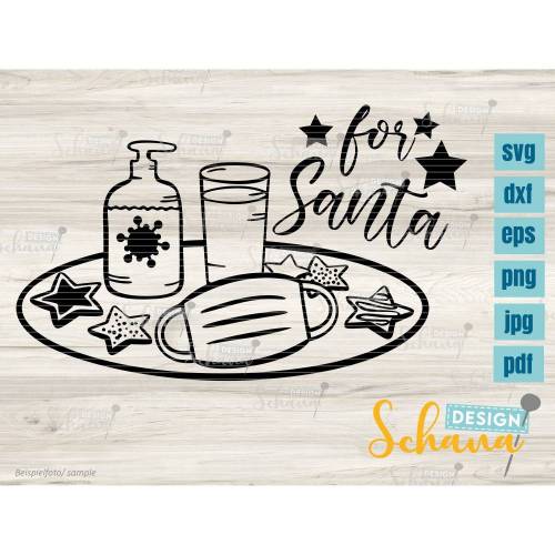 Plotterdatei for Santa Weihnachten svg dxf png jpg pdf eps Plotterdatei audrucken Digistamp paper lustige Datei svg corona Bügelbild Xmas