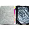 aufklappbare eReader eBook Tablet Hülle Leseratte Stickerei Wollfilz Filz Maßanfertigung z.B. Kindle Paperwhite 11. Gen. Bild 3