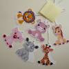 6 süße Geschenkanhänger für Kinder, zweilagig,  Tierkinder Set 2 Bild 2