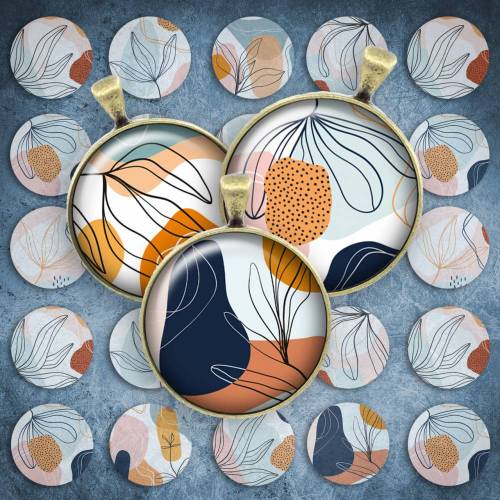 292 - Cabochon Vorlagen, 25mm 18mm 14mm 12mm, rund, Cabochon Motive, Bottle Cap images abstrakt modern pastell