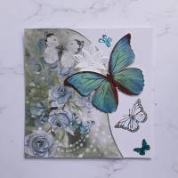 Geburtstagskarte Schmetterlinge, Glückwunschkarte Bild 1