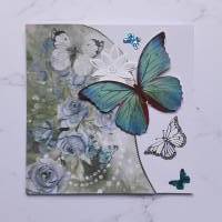 Geburtstagskarte Schmetterlinge, Glückwunschkarte Bild 2