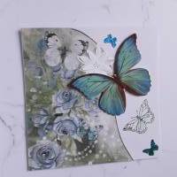 Geburtstagskarte Schmetterlinge, Glückwunschkarte Bild 3