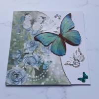 Geburtstagskarte Schmetterlinge, Glückwunschkarte Bild 5