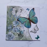 Geburtstagskarte Schmetterlinge, Glückwunschkarte Bild 6