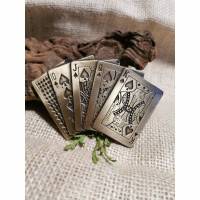 Buckle / Wechselschnalle, Poker Karten, Gürtelschnalle, Pewter (Bu8) Bild 1