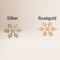 Armband mit Schneeflocke, Silber oder Roségold, Paracord Farbe frei wählbar Bild 8