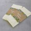 50 Stück Freudentränen Taschentuch Banderolen Eukalyptus Green Kraftpapier-Look Bild 3