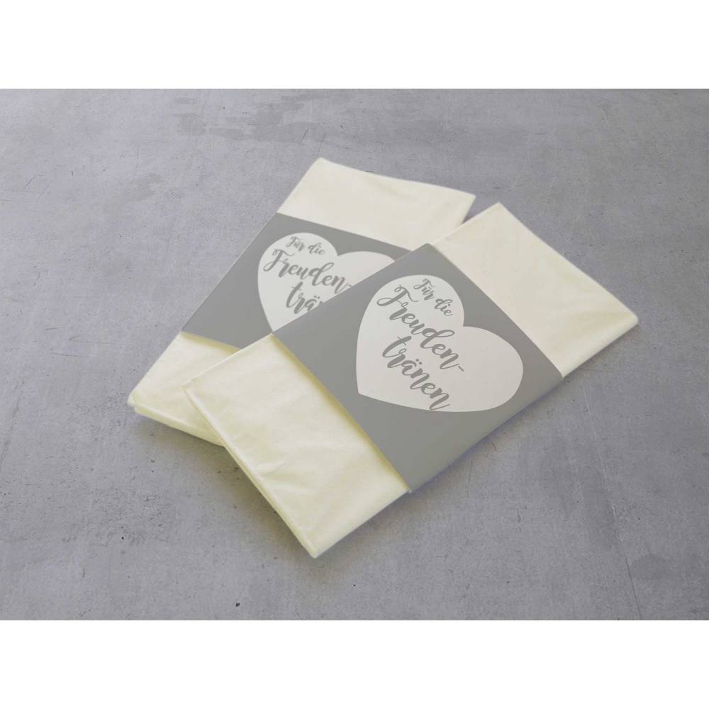 50 Stk.Taschentücher für Freudentränen Hochzeit DIY Give away Gastgeschenk 